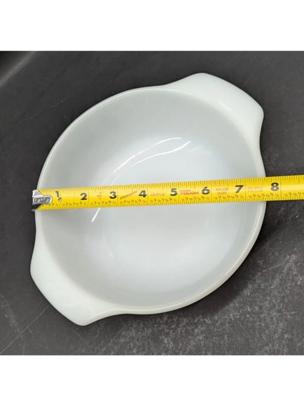 Anchor Hocking Fire King Round 2 Qt. Covered Casserole Dish Glass Vintage